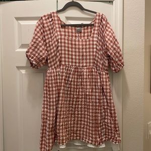 ASOS red gingham dress